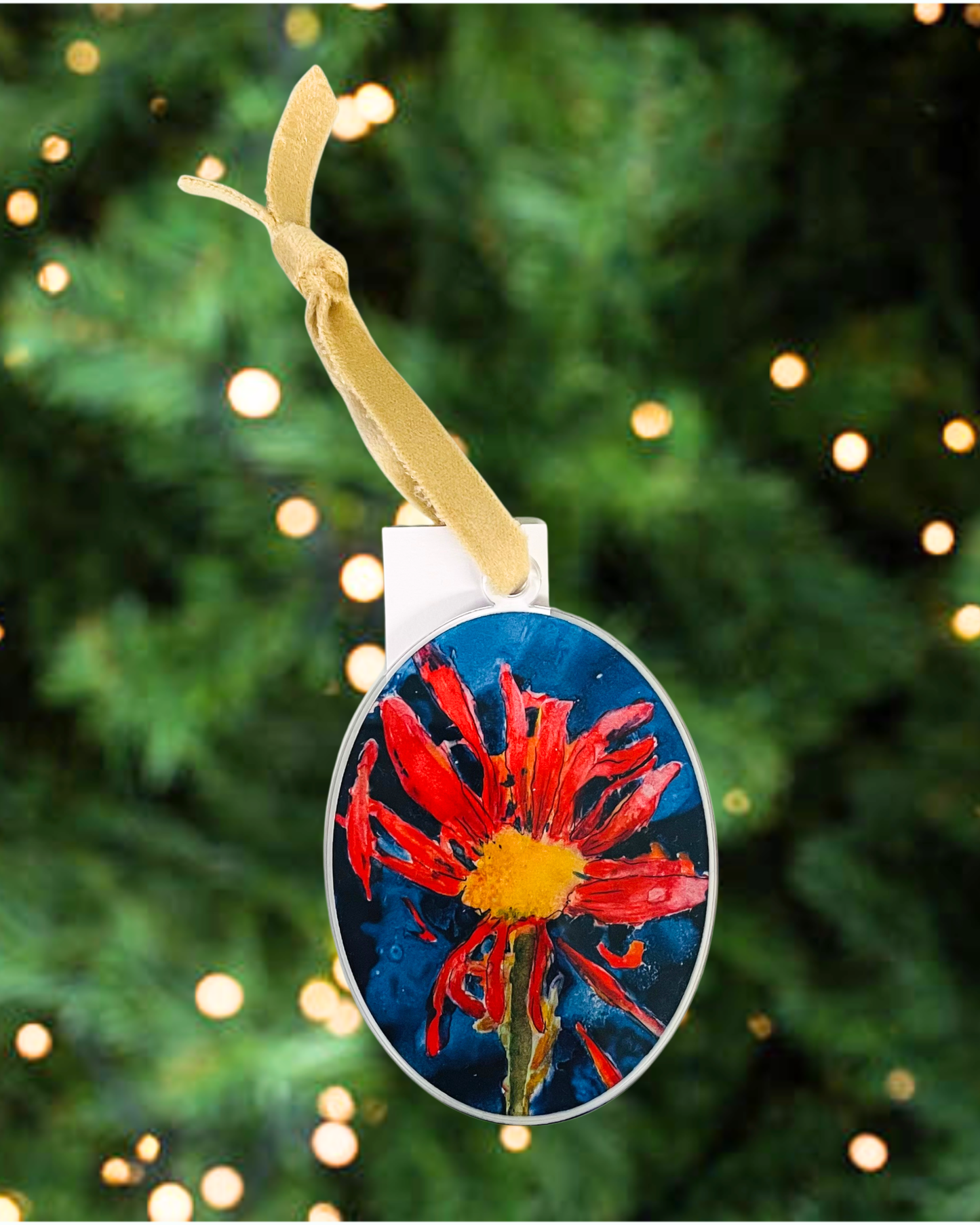 Red Daisy Acrylic Ornament BUY 1 GET 1 HALF OFF