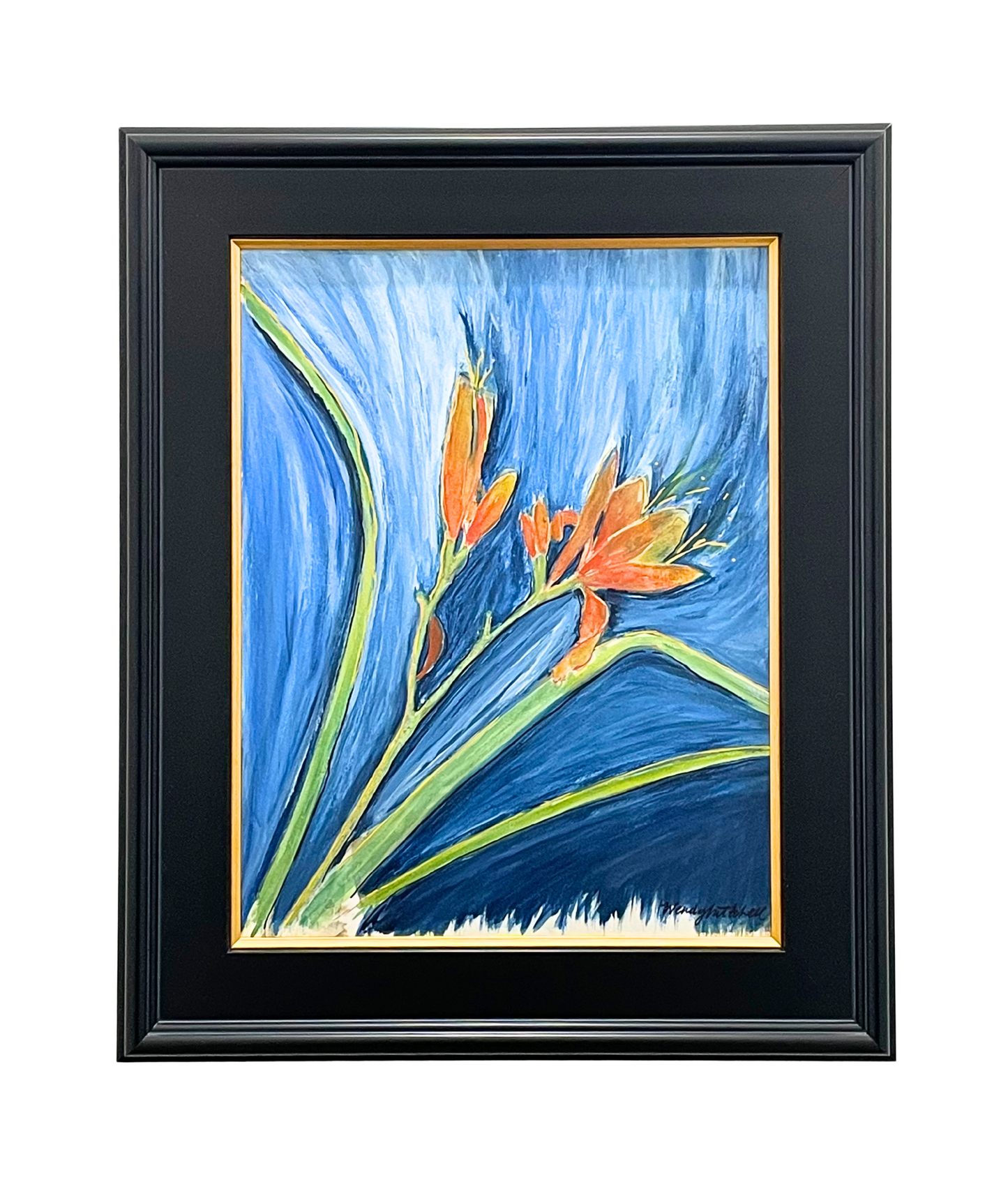 Flames in Blue