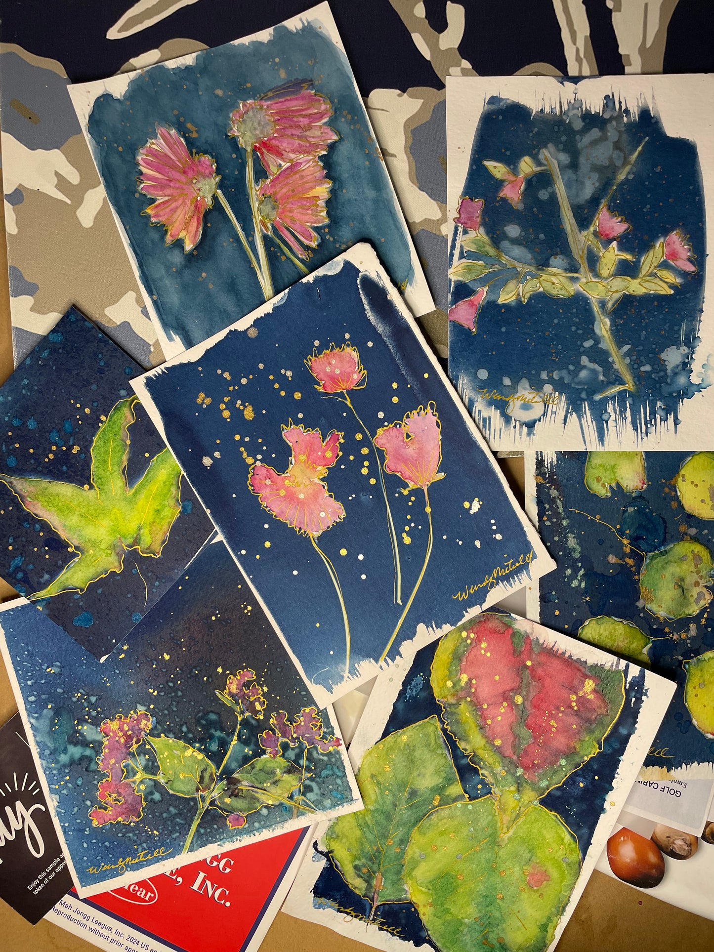 Mixed Media Botanicals: Tuesdays November - 3 weeks (9 hours)