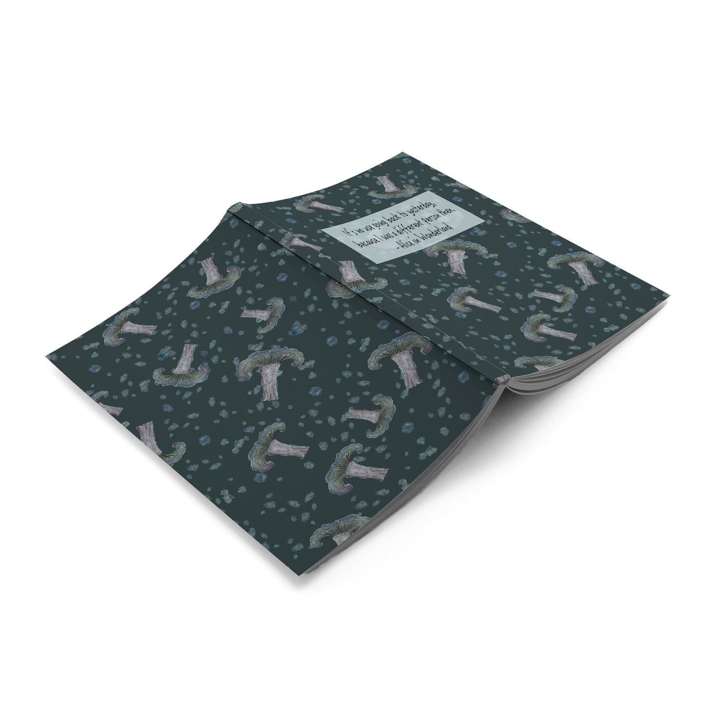 Alice's Shrooms Lay Flat Notebook