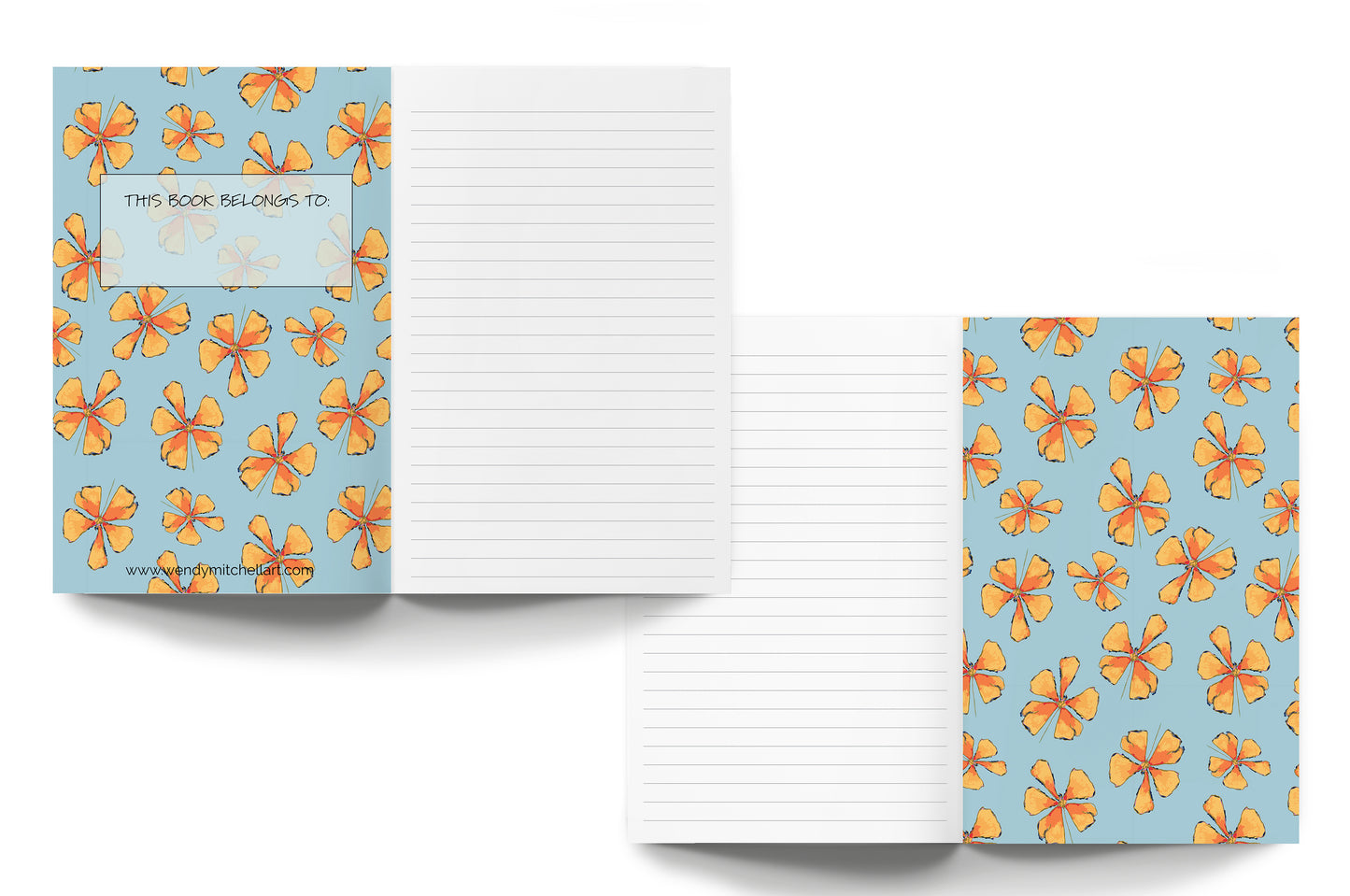 Wildflowers Lay Flat Notebook