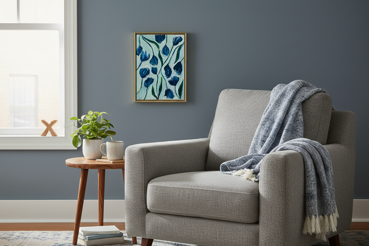 Acrylic painting on paper botanical. Wendy Mitchell Art, Salida CO