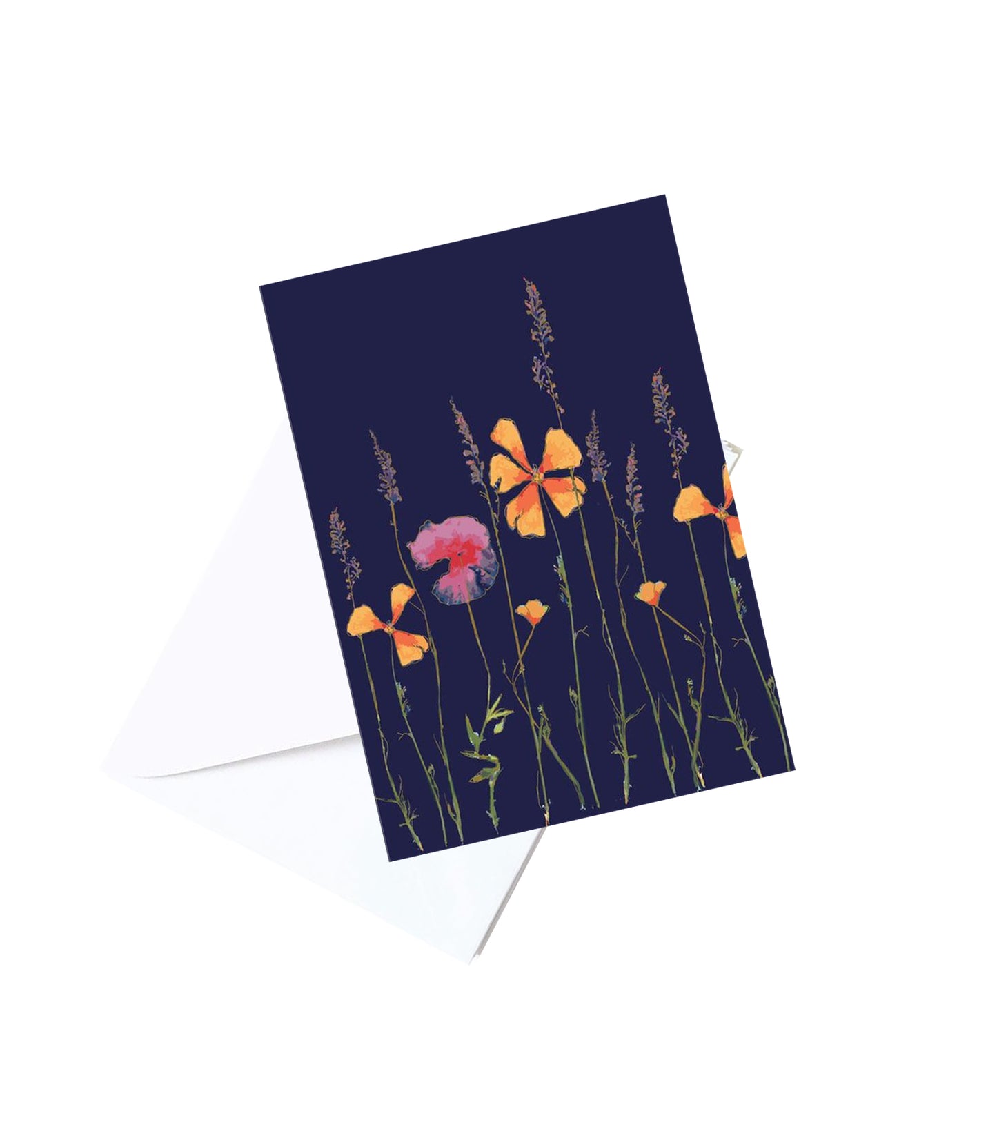 Wildflowers Note Card-Notecard-Wendy Mitchell Art-Salida, CO