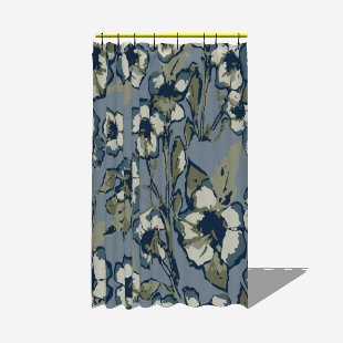 Serene Roses Shower Curtain