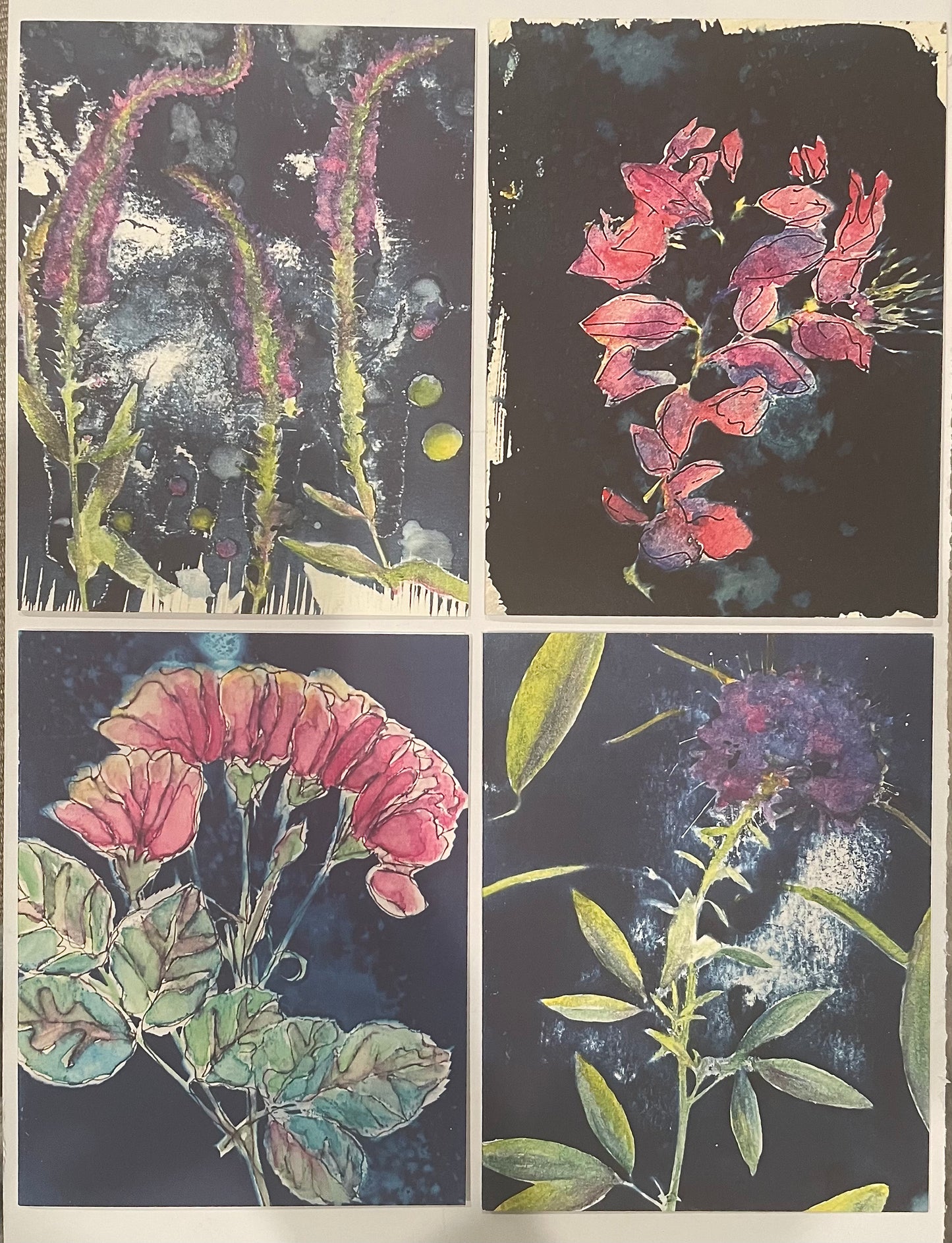 Purple Florals