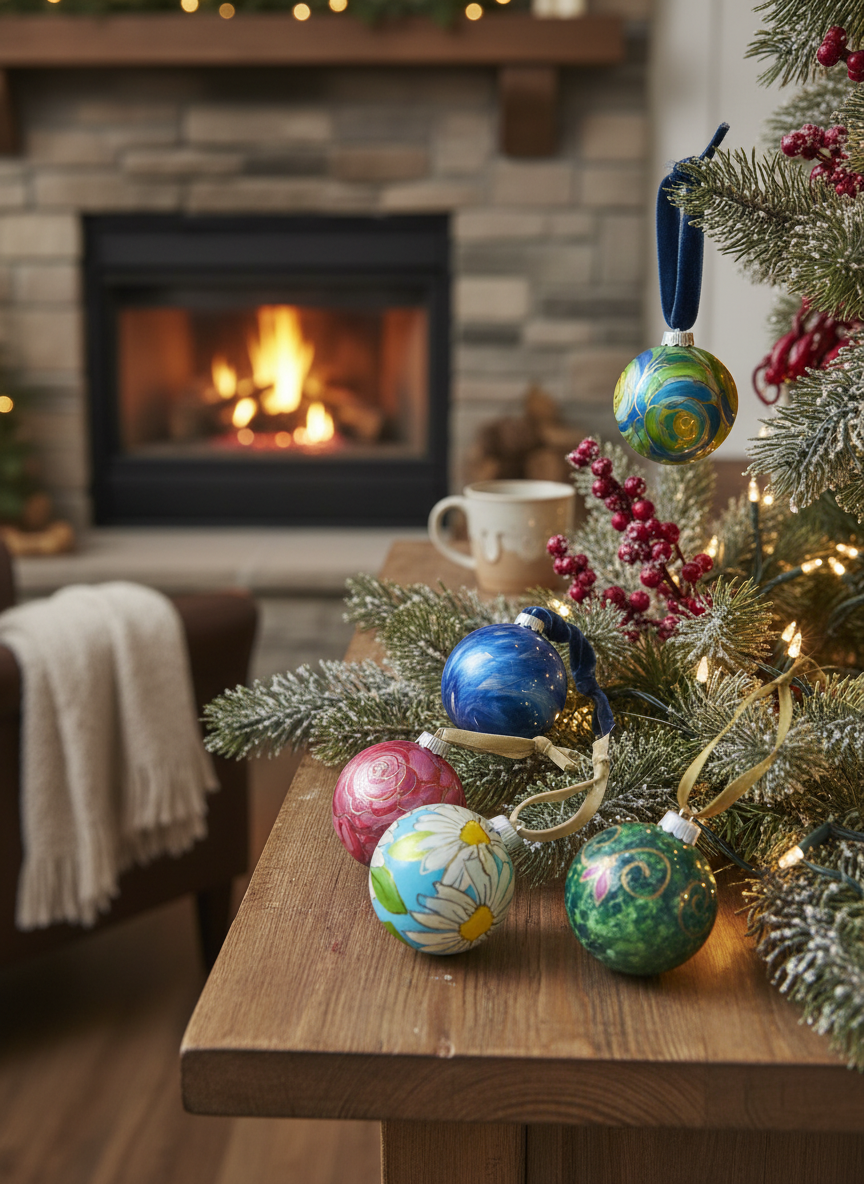 🎄 Holiday Ornament Painting