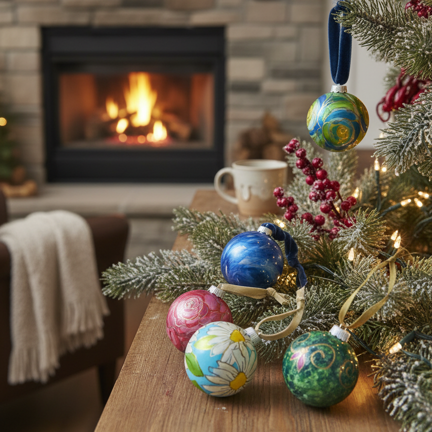 π Holiday Ornament Painting