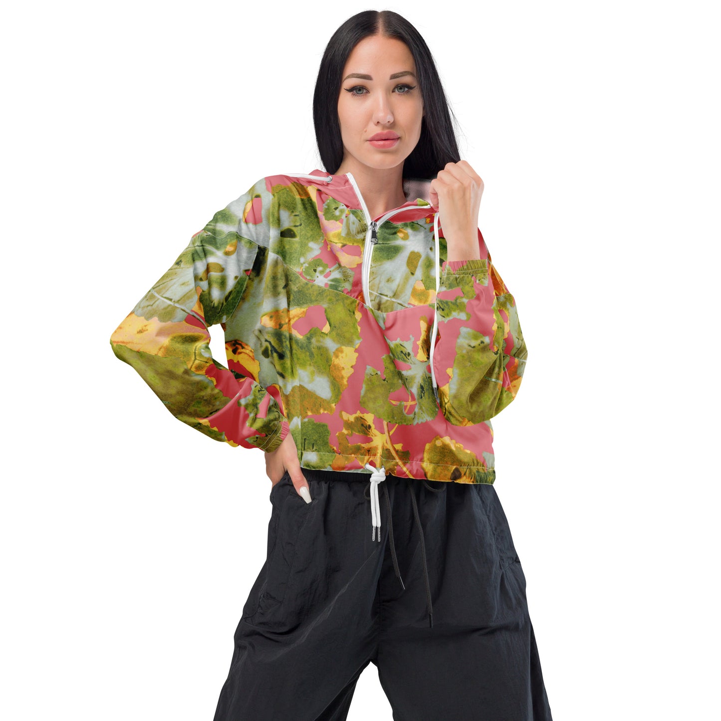 Sweet Violet Vibrations Women’s cropped windbreaker