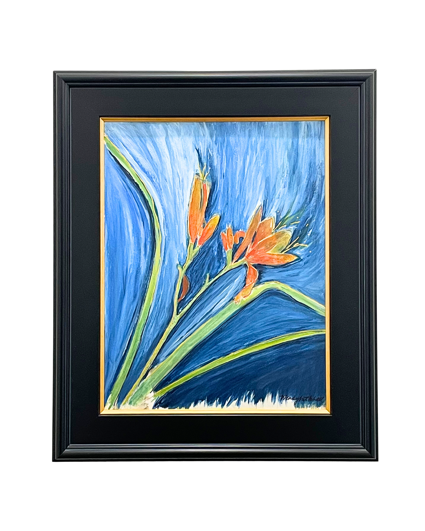 Flames in Blue