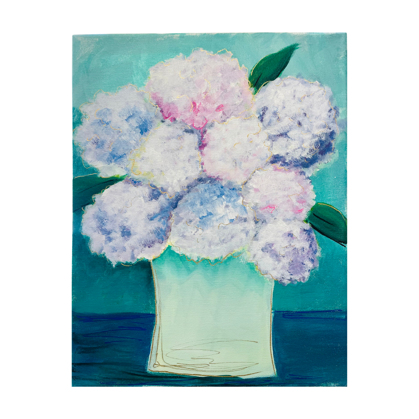 Hydrangeas Live Demo Painting