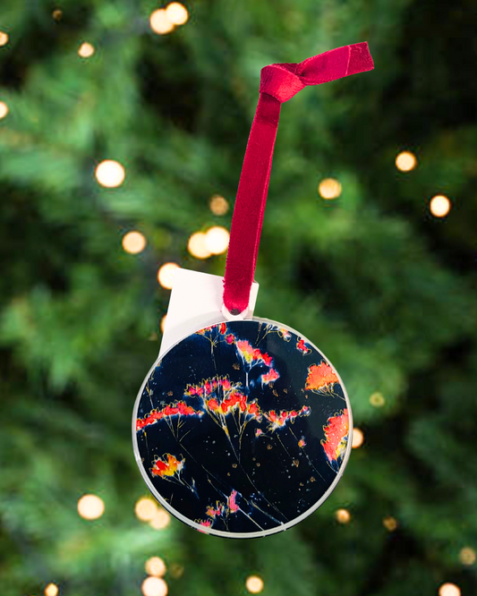 Spray Flowers Acrylic Ornament