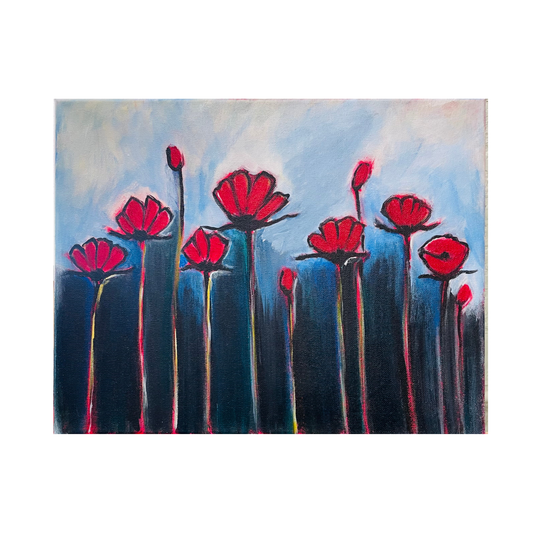 Poppies Live Demo Painting