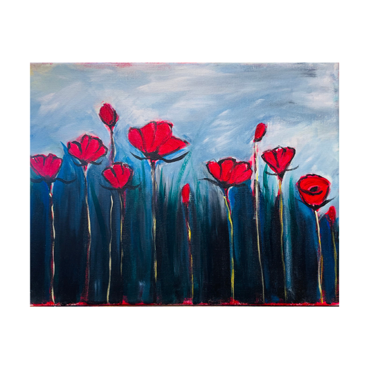 Poppies 2 Live Demo Painting