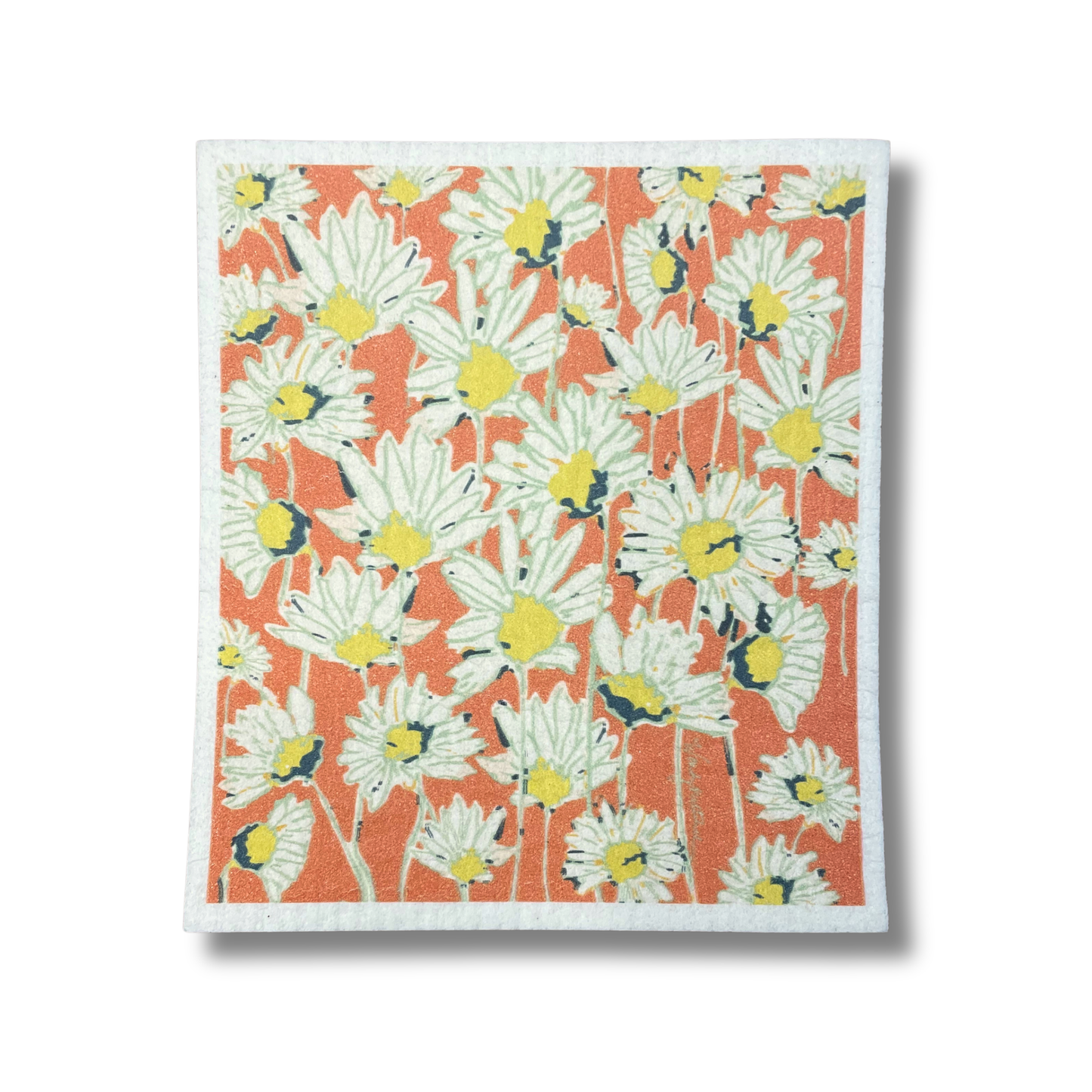 Sunset Meadow Botanical Swedish Dishcloth