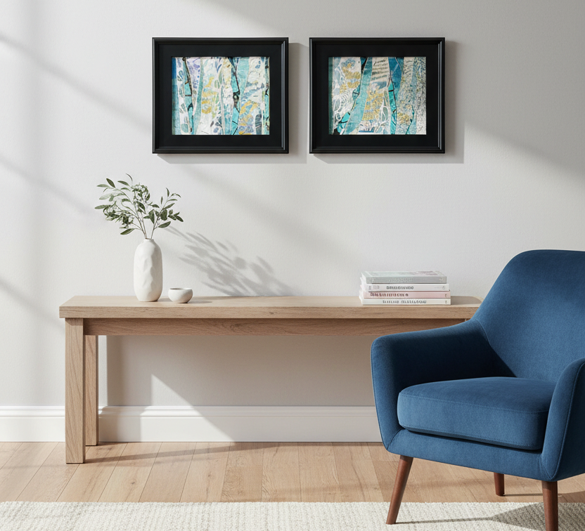 Between the Aspens - Framed