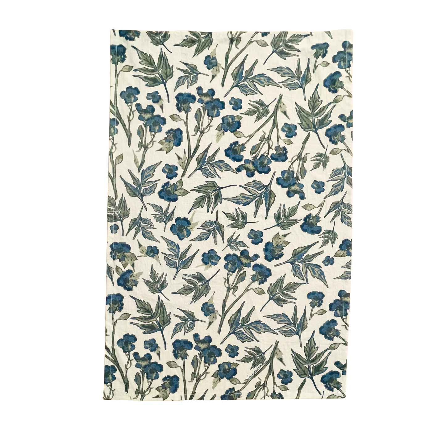 Spring's Enduring Touch Botanical Flour Sack Tea Towel