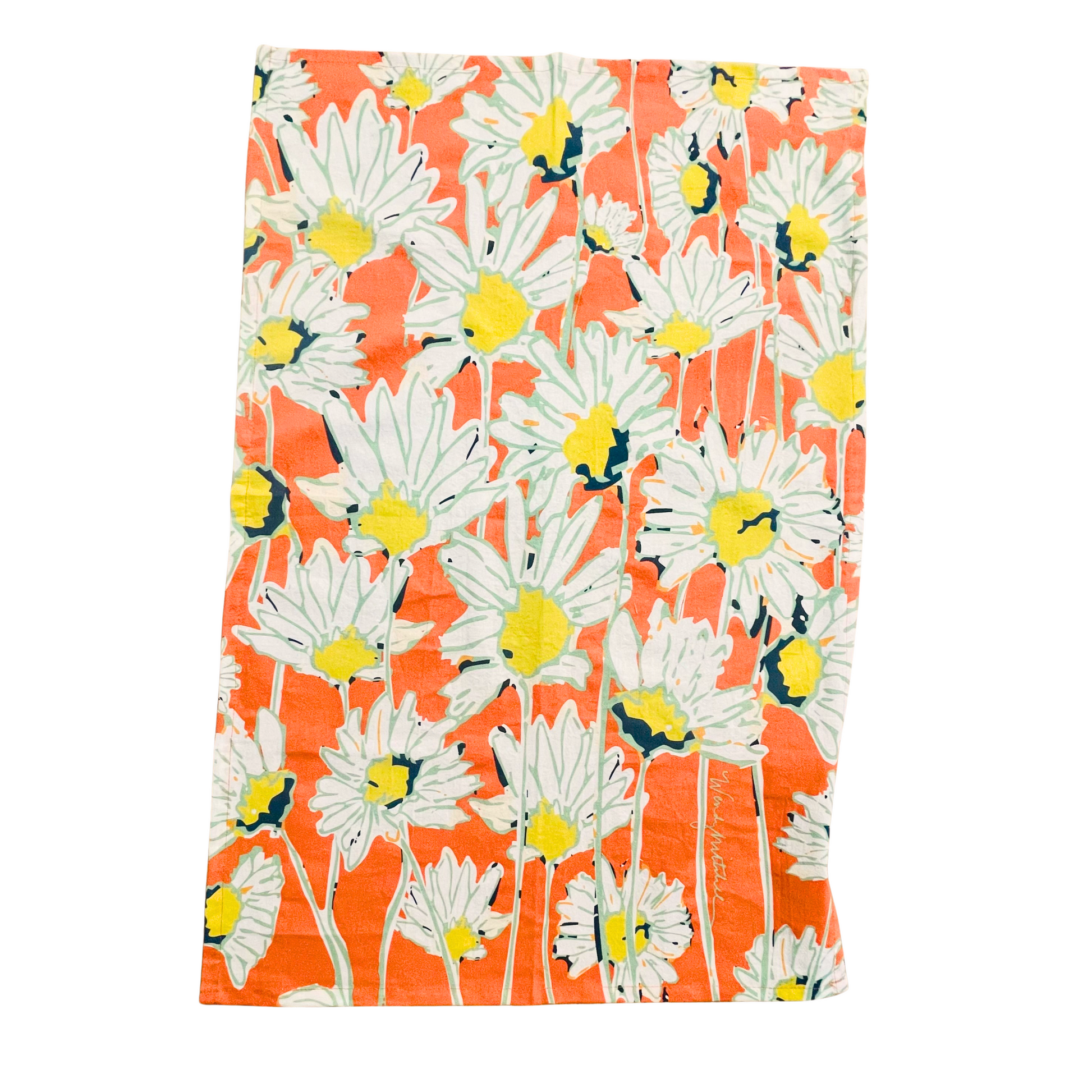 Sunset Meadow Botanical Flour Sack Tea Towel
