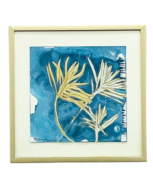 Framed original mixed media cyanotype.
Wendy Mitchell Art, Salida, CO