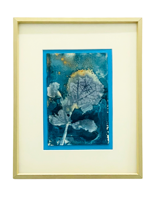Framed original mixed media cyanotype.
Wendy Mitchell Art, Salida, CO