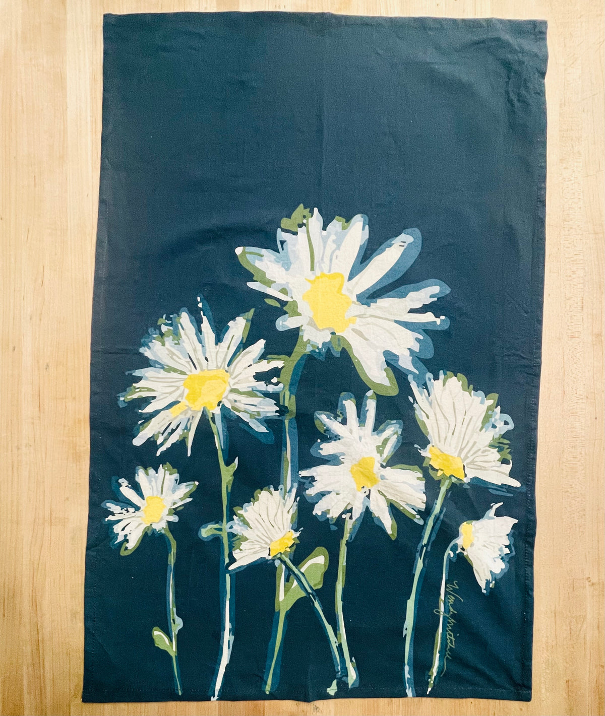 Twilight Meadow Botanical Flour Sack Tea Towel