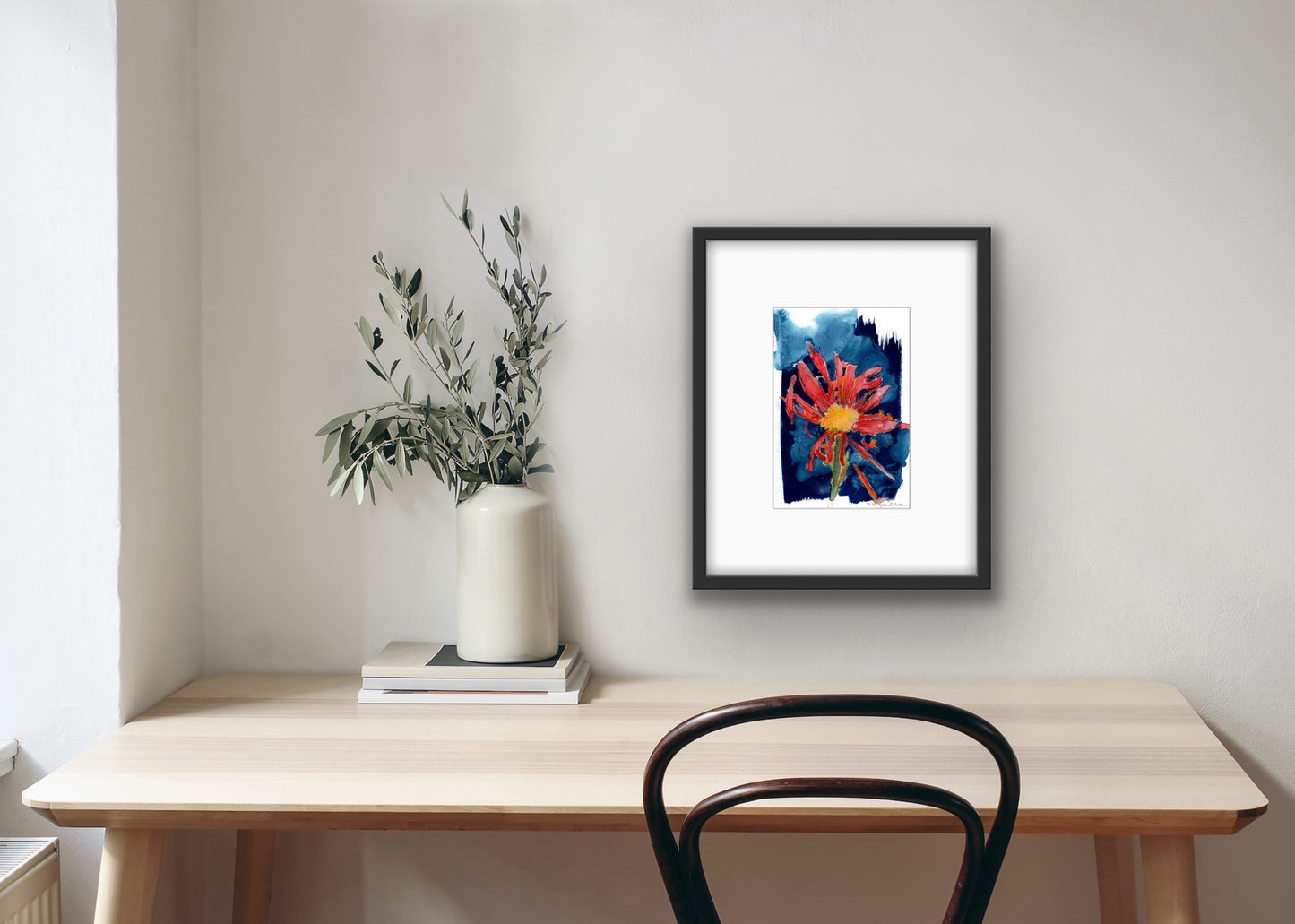 Red Daisy Art Print
