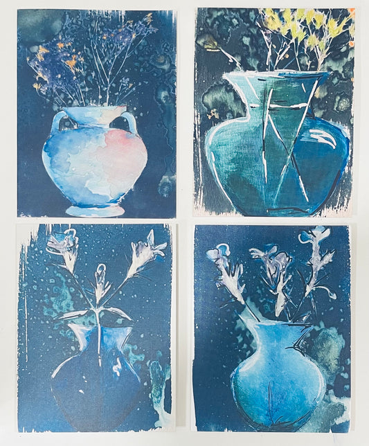 Floral Vases Notecards