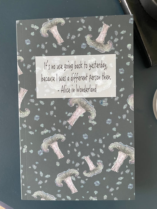 Alice's Shrooms Lay Flat Notebook