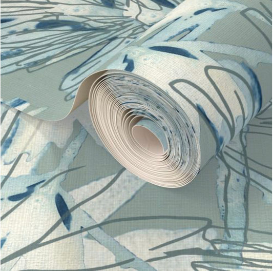 Cascade - Grasscloth Wallpaper