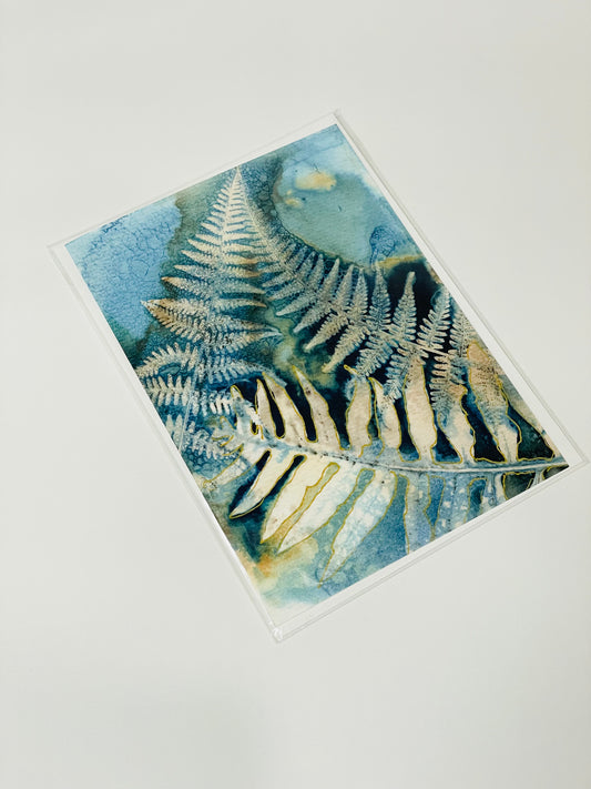Trio of Ferns Art Card