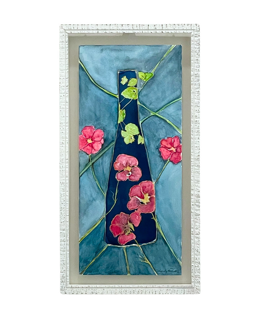 Framed original mixed media cyanotype.
Wendy Mitchell Art, Salida, CO