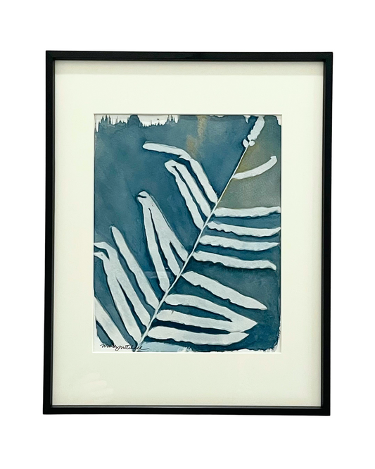 Framed original mixed media cyanotype.
Wendy Mitchell Art, Salida, CO