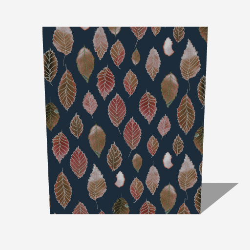 Silver Lined Leaves Mink Touch Fleece Blanket - 50" x 60"