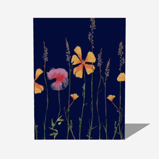 Wildflowers Botanical Mink Touch Blanket