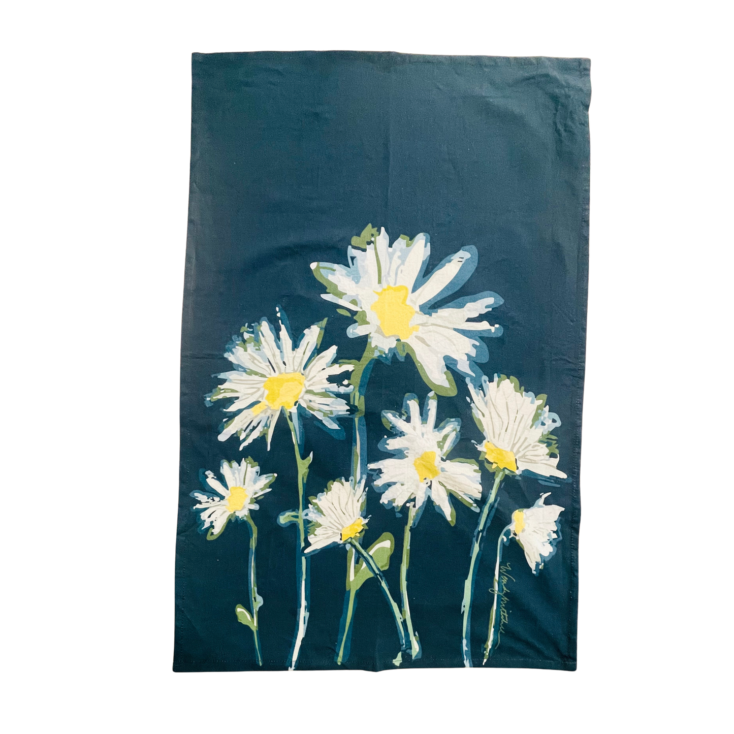 Twilight Meadow Botanical Flour Sack Tea Towel