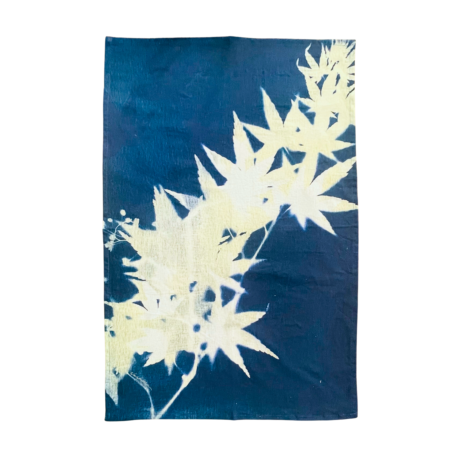 Japanese Maples Botanical Flour Sack Tea Towel