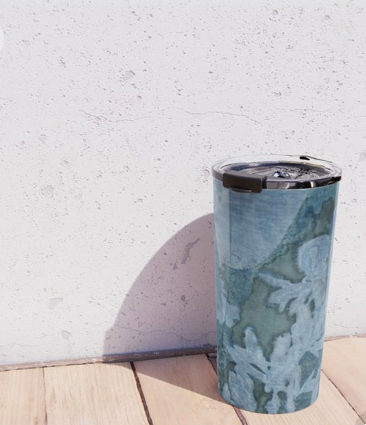 Butterfly With Tundra Rose Travel Mug