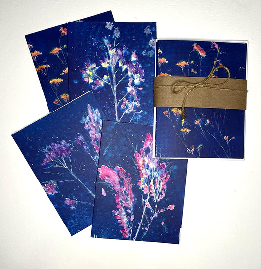 Peacock Florals Notecard Set