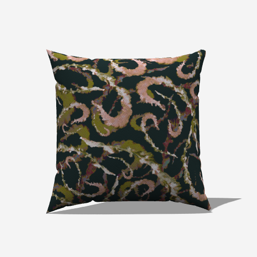 Spun Polyester Pillow Cover - Healing Herbs