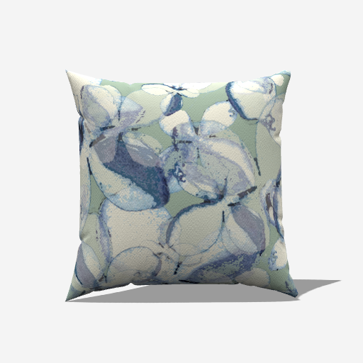Spun Polyester Pillow Cover - Fete de la Chateau (Soft green)