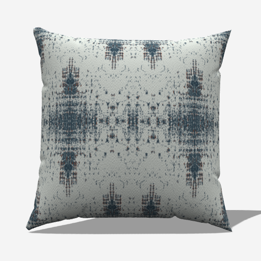 Faux Linen Pillow Cover - Scratched Diamonds